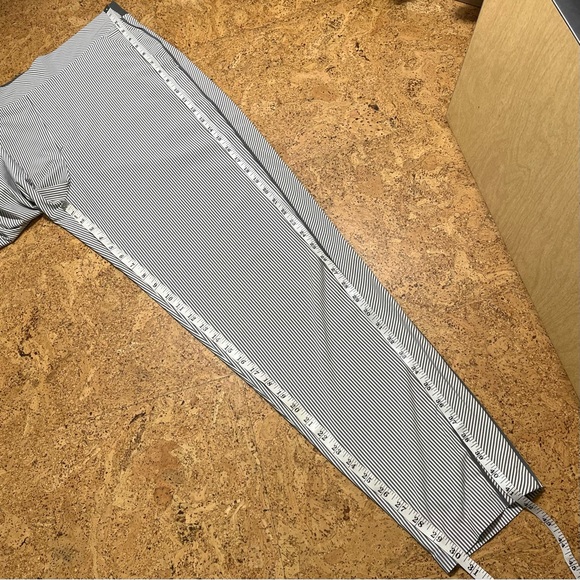 Athleta Wm’s Brooklyn Textured Ankle Pants in White & Gray Stripes NWOT Sz 16T - Picture 15 of 15